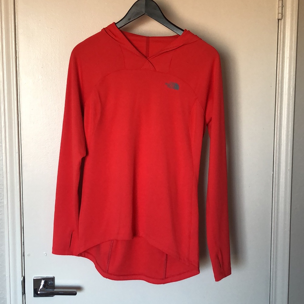 The North Face Bright Pink Hooded Long Sleeve